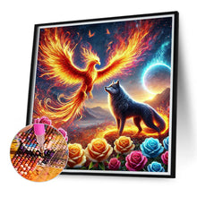 Load image into Gallery viewer, Diamond Painting - Full Round - Phoenix And Wolf (40*40CM)

