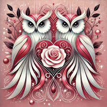 Load image into Gallery viewer, Diamond Painting - Full Round - Two Owls (40*40CM)
