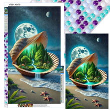 Load image into Gallery viewer, Diamond Painting - Full Round - Shell Forest Under The Moon (40*70CM)

