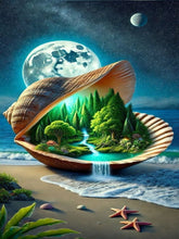 Load image into Gallery viewer, Diamond Painting - Full Round - Shell Forest Under The Moon (40*70CM)
