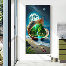 Load image into Gallery viewer, Diamond Painting - Full Round - Shell Forest Under The Moon (40*70CM)
