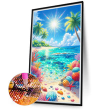 Load image into Gallery viewer, Diamond Painting - Full Round - Coconut Tree Shell Beach (40*70CM)
