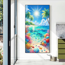 Load image into Gallery viewer, Diamond Painting - Full Round - Coconut Tree Shell Beach (40*70CM)

