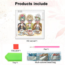 Load image into Gallery viewer, Diamond Painting - Partial Special Shaped - Funny Old Lady (30*30cm)
