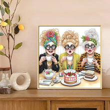 Load image into Gallery viewer, Diamond Painting - Partial Special Shaped - Funny Old Lady (30*30cm)
