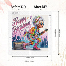 Load image into Gallery viewer, Diamond Painting - Partial Special Shaped - Funny Old Lady (30*30cm)
