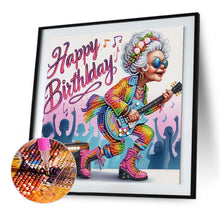 Load image into Gallery viewer, Diamond Painting - Partial Special Shaped - Funny Old Lady (30*30cm)
