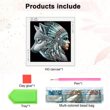 Load image into Gallery viewer, Diamond Painting - Partial Special Shaped - Elegant Woman (30*30cm)
