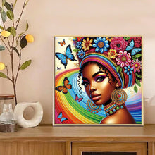Load image into Gallery viewer, Diamond Painting - Partial Special Shaped - Elegant Woman (30*30cm)
