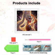 Load image into Gallery viewer, Diamond Painting - Partial Special Shaped - Elegant Woman (30*30cm)
