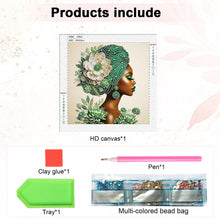 Load image into Gallery viewer, Diamond Painting - Partial Special Shaped - Elegant Woman (30*30cm)
