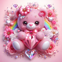 Load image into Gallery viewer, Diamond Painting - Full Round - Pink Bear (30*30CM)
