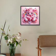 Load image into Gallery viewer, Diamond Painting - Full Round - Pink Bear (30*30CM)
