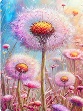 Load image into Gallery viewer, Diamond Painting - Full Round - Pink Dandelions (40*70cm)
