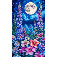 Load image into Gallery viewer, Diamond Painting - Full Round - Flowers Under The Moon (40*70cm)
