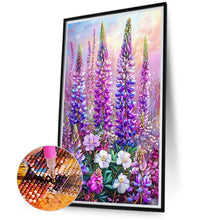 Load image into Gallery viewer, Diamond Painting - Full Round - Lavender Flowers (40*70cm)
