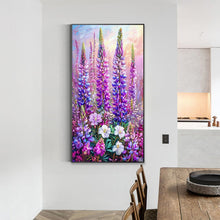 Load image into Gallery viewer, Diamond Painting - Full Round - Lavender Flowers (40*70cm)
