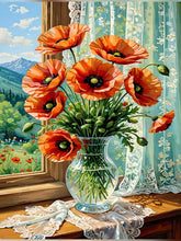 Load image into Gallery viewer, Diamond Painting - Full Round - Poppy Flowers (40*70cm)
