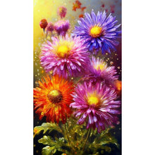Load image into Gallery viewer, Diamond Painting - Full Round - Multi-Colored Chrysanthemums (40*70cm)
