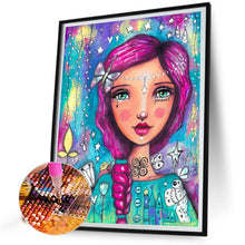 Load image into Gallery viewer, Diamond Painting - Full Square - Colorful Girl (30*40CM)
