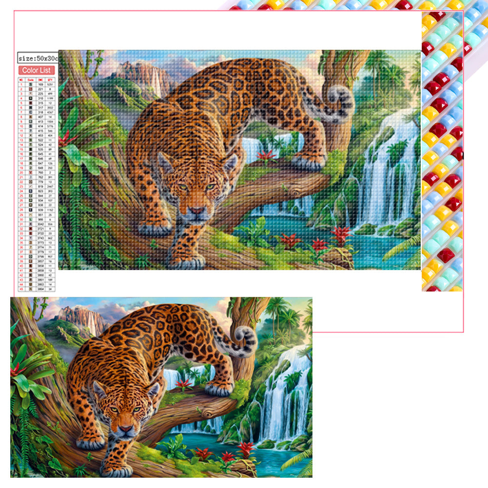 Diamond Painting - Full Square - Leopard (50*30CM)