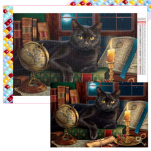 Load image into Gallery viewer, Diamond Painting - Full Square - Black Cat (60*40CM)
