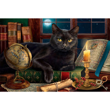 Load image into Gallery viewer, Diamond Painting - Full Square - Black Cat (60*40CM)
