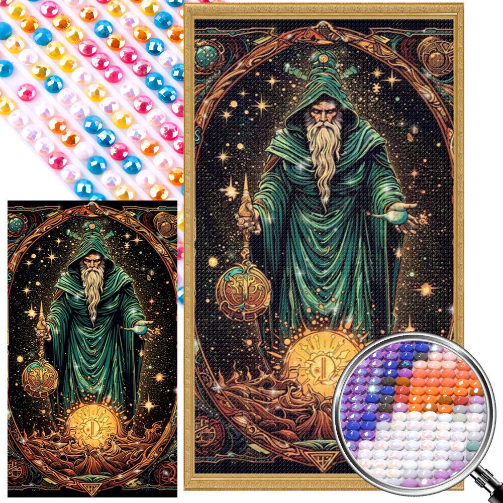 AB Diamond Painting - Full Round - Old Wizard (40*70CM)