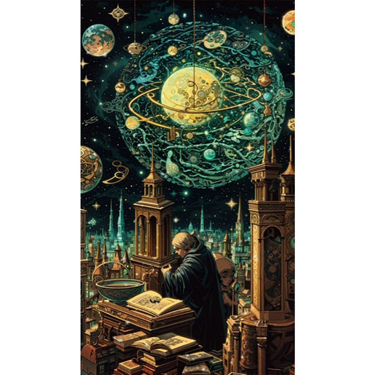 AB Diamond Painting - Full Round - Researcher (40*70CM)
