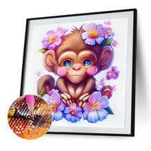 Load image into Gallery viewer, AB Diamond Painting - Full Round - Flowers And Monkeys (40*40CM)
