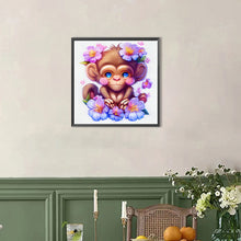 Load image into Gallery viewer, AB Diamond Painting - Full Round - Flowers And Monkeys (40*40CM)
