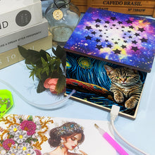 Load image into Gallery viewer, Diamond Aid Tool Portable Vacuum Diamond Painting Pen Kit (Starry Sky Cat)
