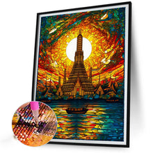 Load image into Gallery viewer, AB Diamond Painting - Full Round - Waterside Tower Glass Painting (40*50CM)
