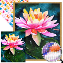 Load image into Gallery viewer, AB Diamond Painting - Full Round - Multi-Colored Lotus (40*50CM)
