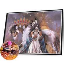 Load image into Gallery viewer, AB Diamond Painting - Full Round - Indian (60*45CM)
