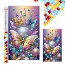Load image into Gallery viewer, Diamond Painting - Full Square - Pearl Butterfly (40*70CM)
