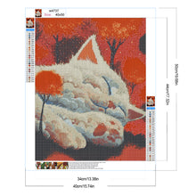 Load image into Gallery viewer, Diamond Painting - Full Round - Red Tree Cloud Cat (40*50CM)
