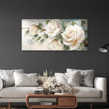 Load image into Gallery viewer, Diamond Painting - Full Square - White Rose (90*45CM)

