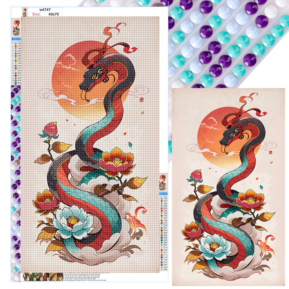 Diamond Painting - Full Round - Snake (40*70CM)