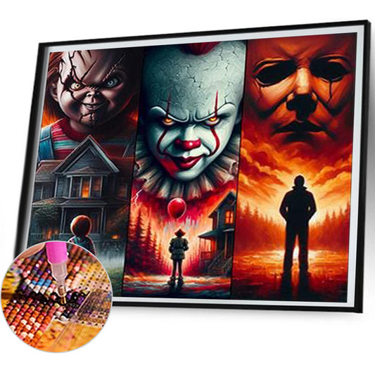 Diamond Painting - Full Round - Horror Movie Protagonist (50*45CM)