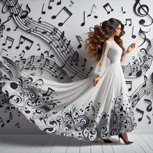 Load image into Gallery viewer, Diamond Painting - Full Round - Girl With Beautiful Skirt (40*40CM)
