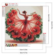 Load image into Gallery viewer, Diamond Painting - Full Round - Girl With Beautiful Skirt (40*40CM)
