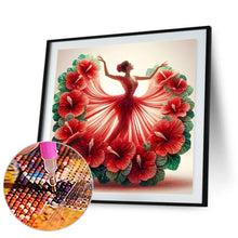 Load image into Gallery viewer, Diamond Painting - Full Round - Girl With Beautiful Skirt (40*40CM)
