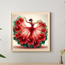 Load image into Gallery viewer, Diamond Painting - Full Round - Girl With Beautiful Skirt (40*40CM)

