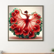 Load image into Gallery viewer, Diamond Painting - Full Round - Girl With Beautiful Skirt (40*40CM)
