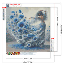 Load image into Gallery viewer, Diamond Painting - Full Round - Girl With Beautiful Skirt (40*40CM)
