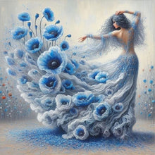 Load image into Gallery viewer, Diamond Painting - Full Round - Girl With Beautiful Skirt (40*40CM)

