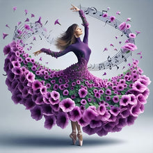 Load image into Gallery viewer, Diamond Painting - Full Round - Girl With Beautiful Skirt (40*40CM)
