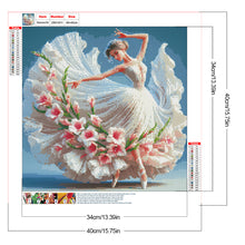 Load image into Gallery viewer, Diamond Painting - Full Round - Girl With Beautiful Skirt (40*40CM)

