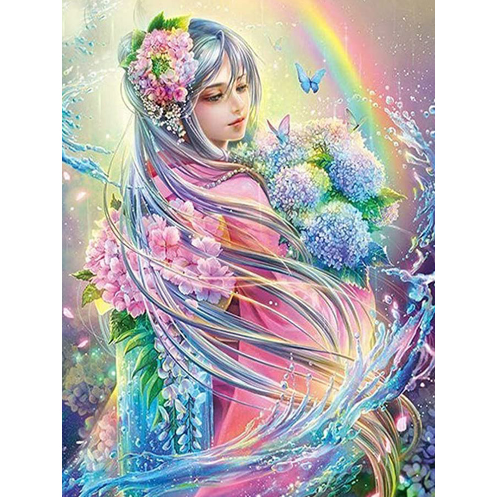 Diamond Painting - Full Round - Ancient Girl (30*40CM)